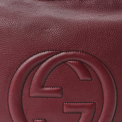 Gucci Pebbled Calfskin Medium Soho Hobo Scarlatto 8 of 10