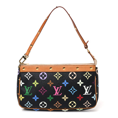 Louis Vuitton Monogram Multicolor Pochette Accessories Black 1 of 11