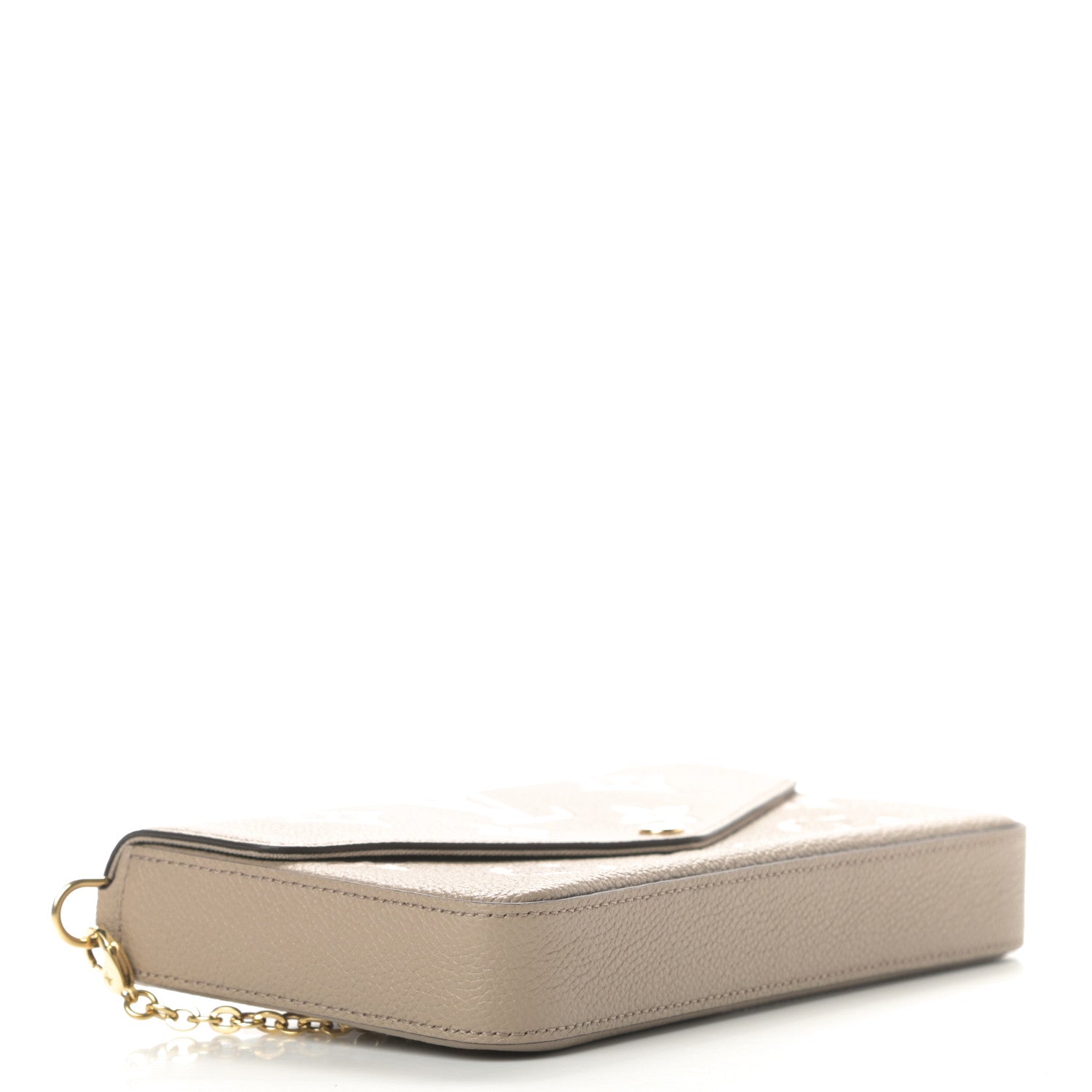 Louis Vuitton Empreinte Monogram Giant Felicie Pochette Tourterelle Creme 5 of 12