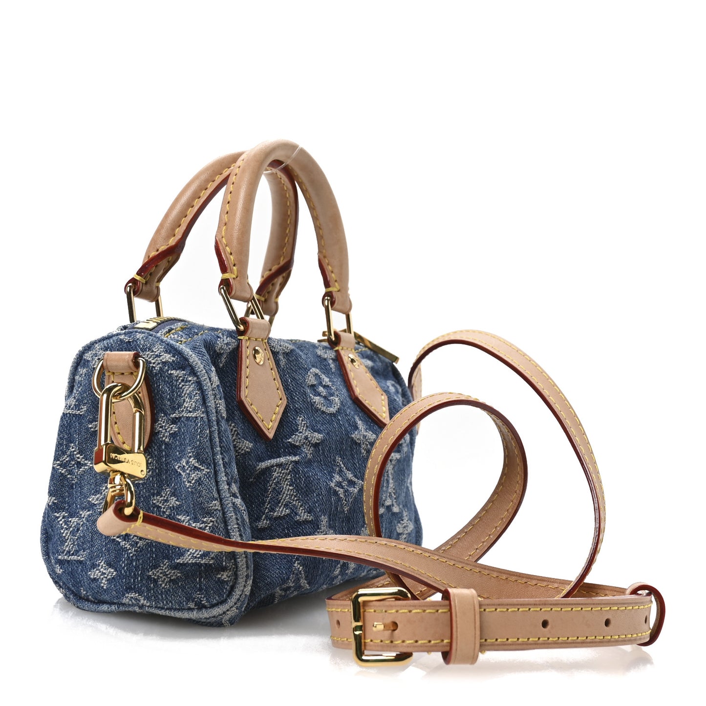 Monogram Denim Nano Speedy Blue