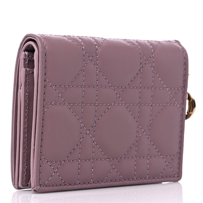 Christian Dior Lambskin Cannage Mini Lady Dior Wallet 3 of 11