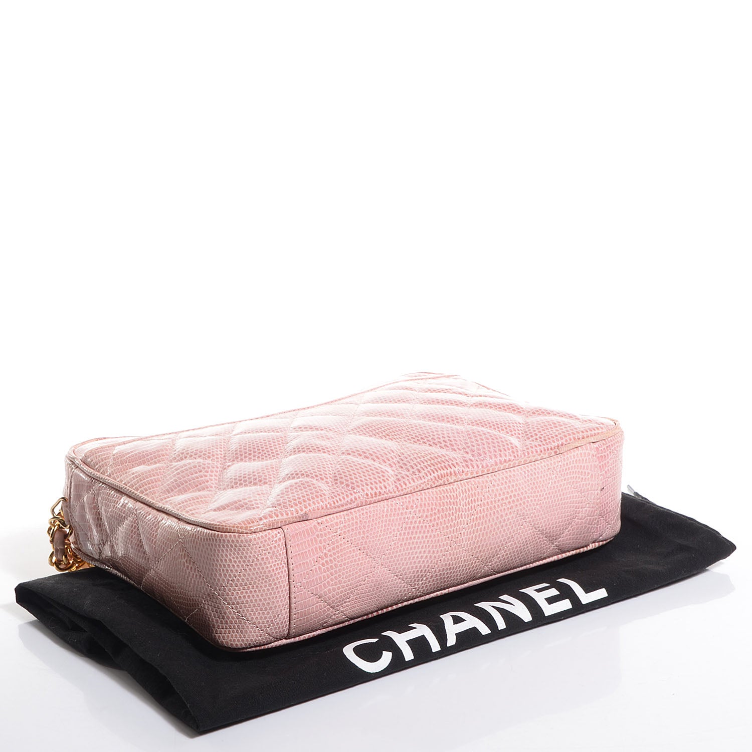 Chanel Quilted Lizard Tassel Camera Case Pink 4 of 8