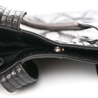 Chanel Patent Quilted Expandable CC Shoping Tote Black 18 of 20