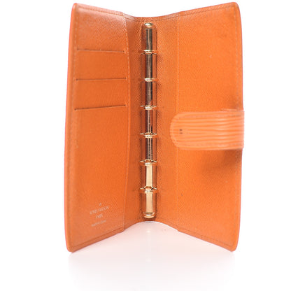 Louis Vuitton Epi Small Ring Agenda Cover Mandarin 5 of 10