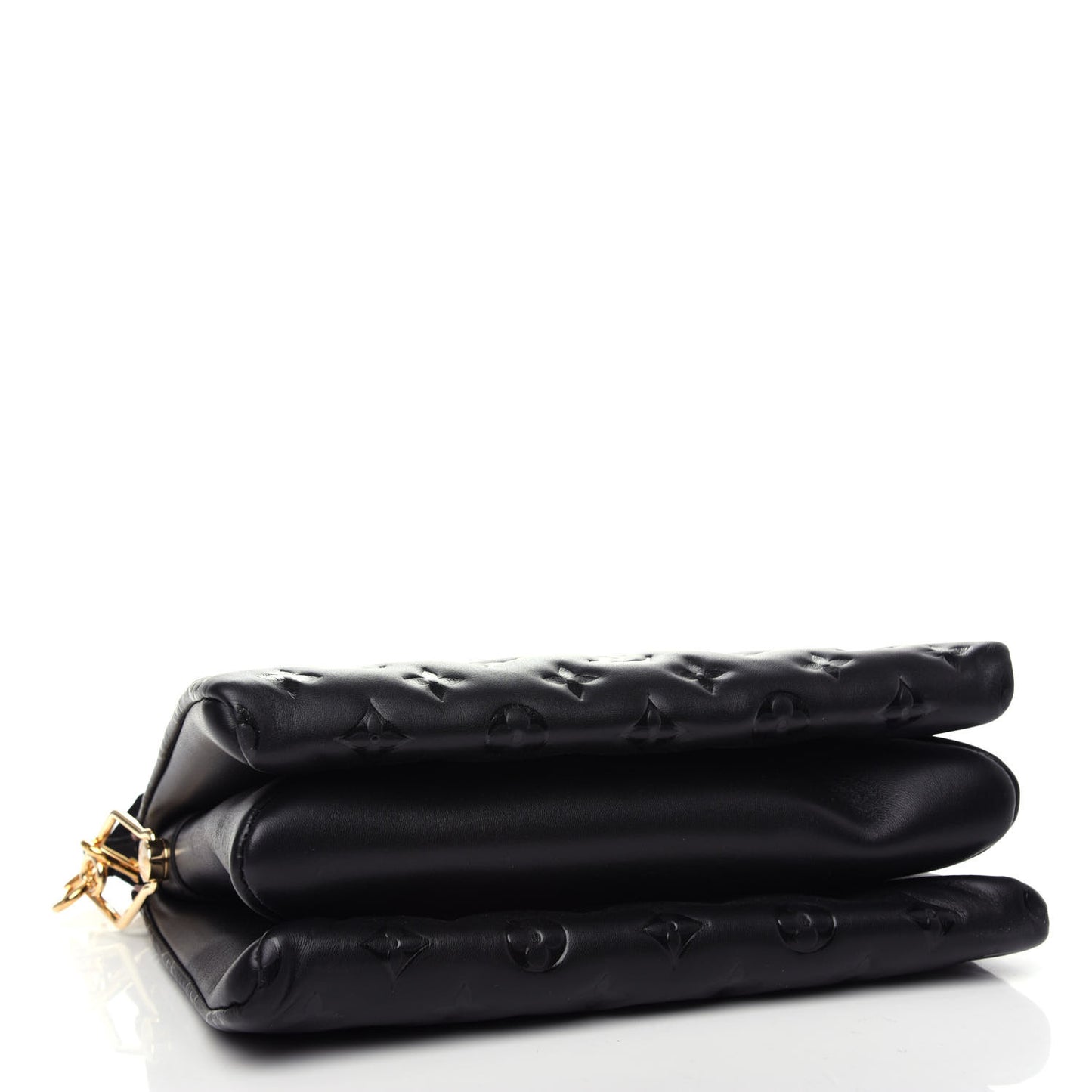 Lambskin Embossed Monogram Coussin PM Black