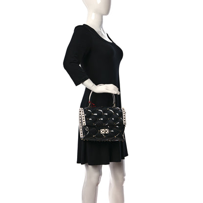 Valentino Garavani PVC Candystud Top Handle Bag Black White 3 of 9