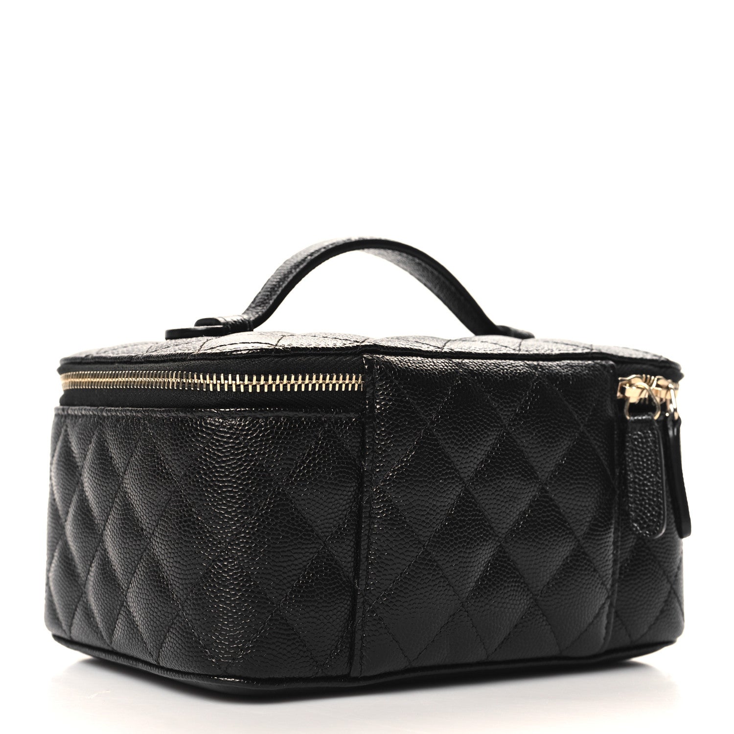 Chanel Caviar Quilted Jewelry Box Black 3 of 8