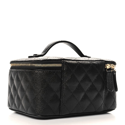Chanel Caviar Quilted Jewelry Box Black 3 of 8