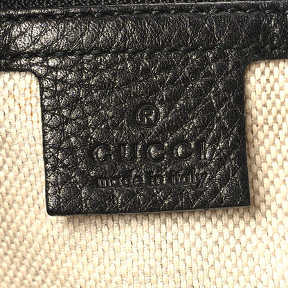 Gucci Pebbled Calfskin Medium Soho Chain Hobo Black 6 of 10