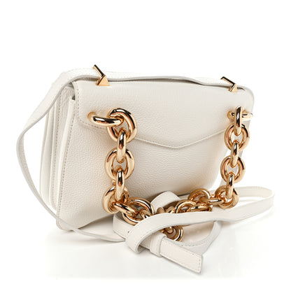 Bottega Veneta Calfskin Mount Envelope Bag White 3 of 11