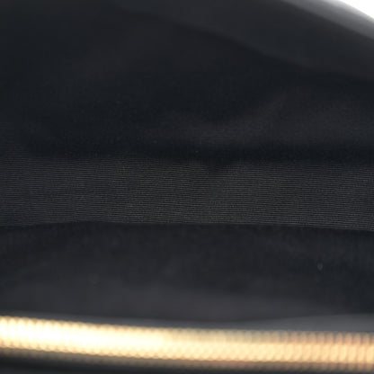 Saint Laurent Sheepskin Matelasse Chevron Monogram Medium College Bag Black 5 of 14