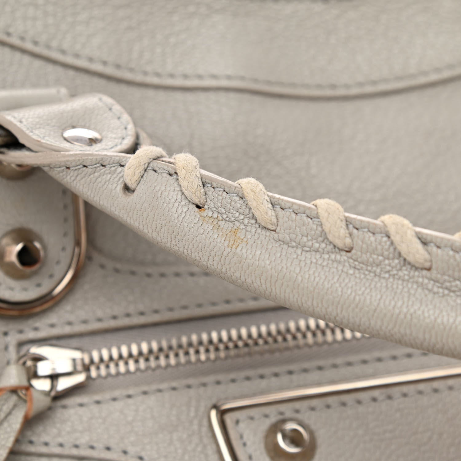Balenciaga Chevre Silver Metallic Edge Hardware City Gris Glace 10 of 11
