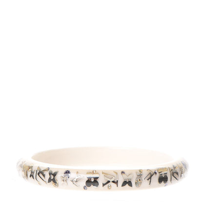 Louis Vuitton Resin Swarovski Medium Inclusion Bracelet PM White 3 of 4