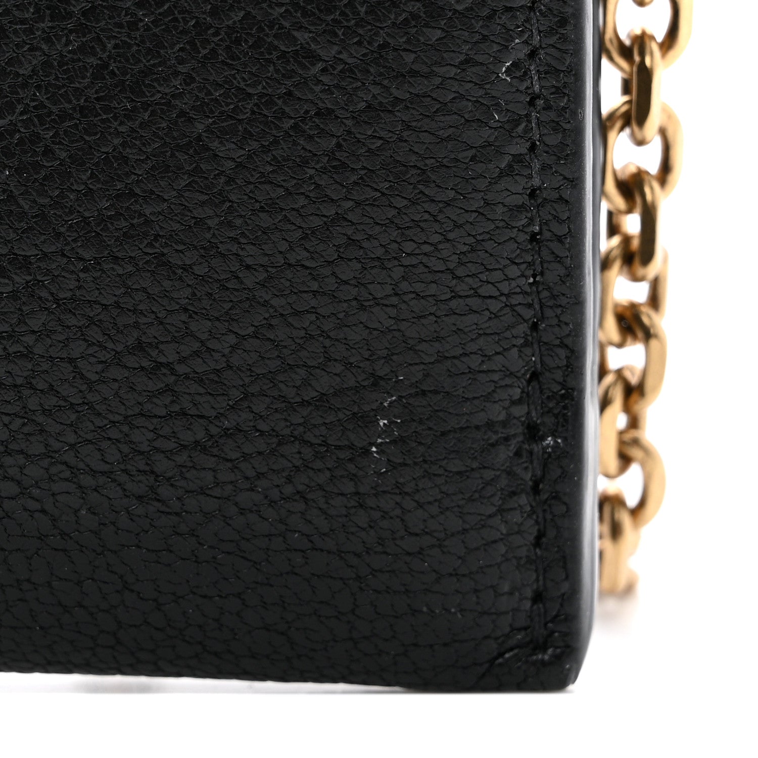 Christian Dior Goatskin Saddle Long Wallet With Chain Black 11 of 11