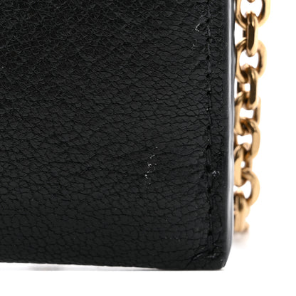 Christian Dior Goatskin Saddle Long Wallet With Chain Black 11 of 11