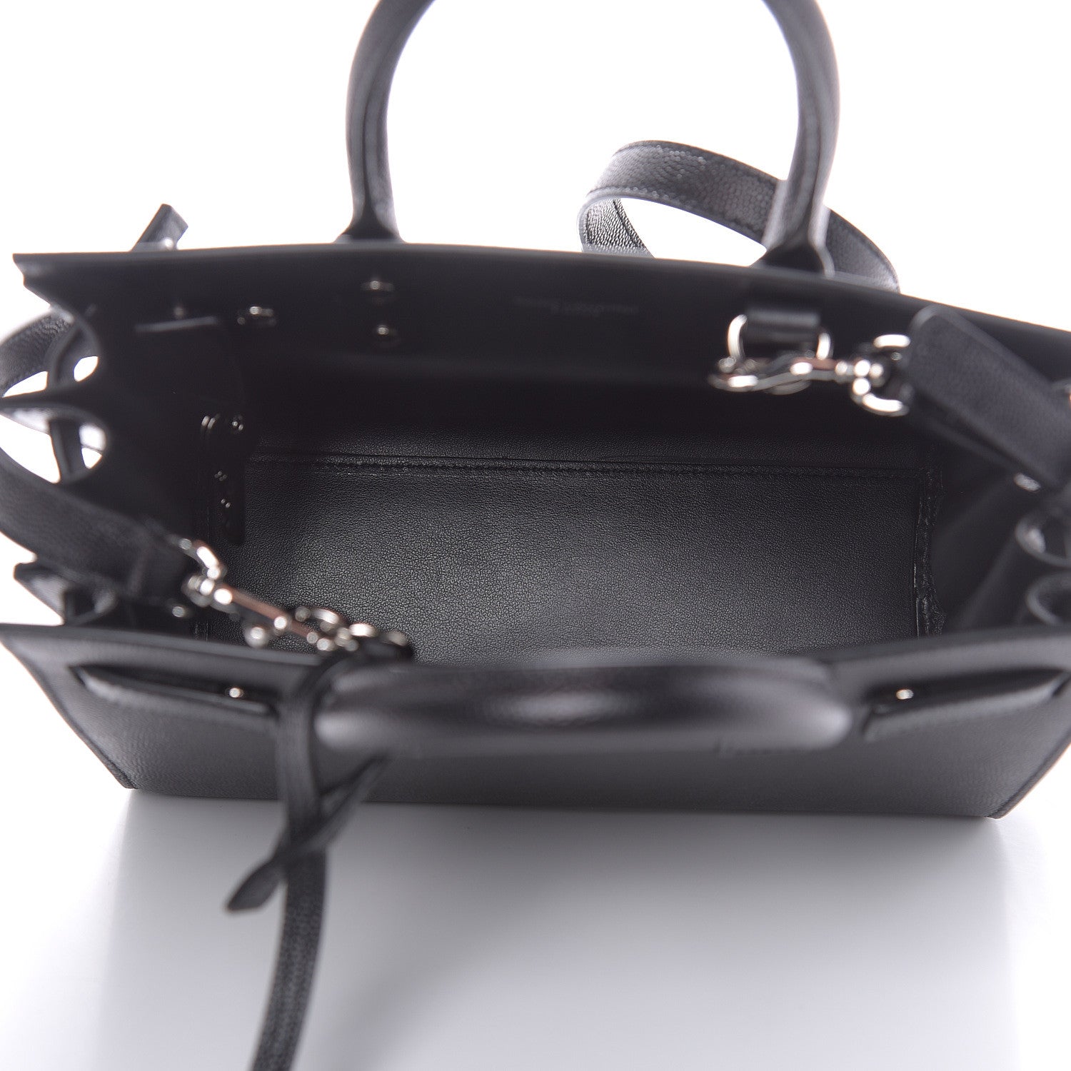 Saint Laurent Grained Calfskin Nano Sac De Jour Black 5 of 11