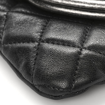 Chanel Lambskin Quilted Frame Clasp Flap Clutch Black 8 of 9
