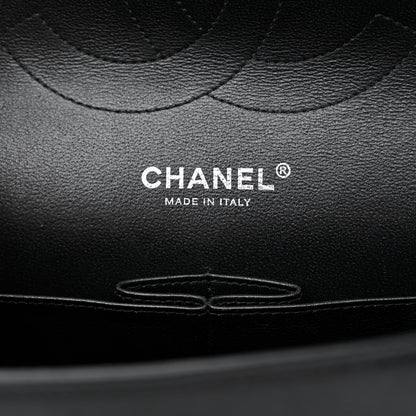 Chanel Crumpled Calfskin Quilted Jumbo Double Flap So Black 6 of 10