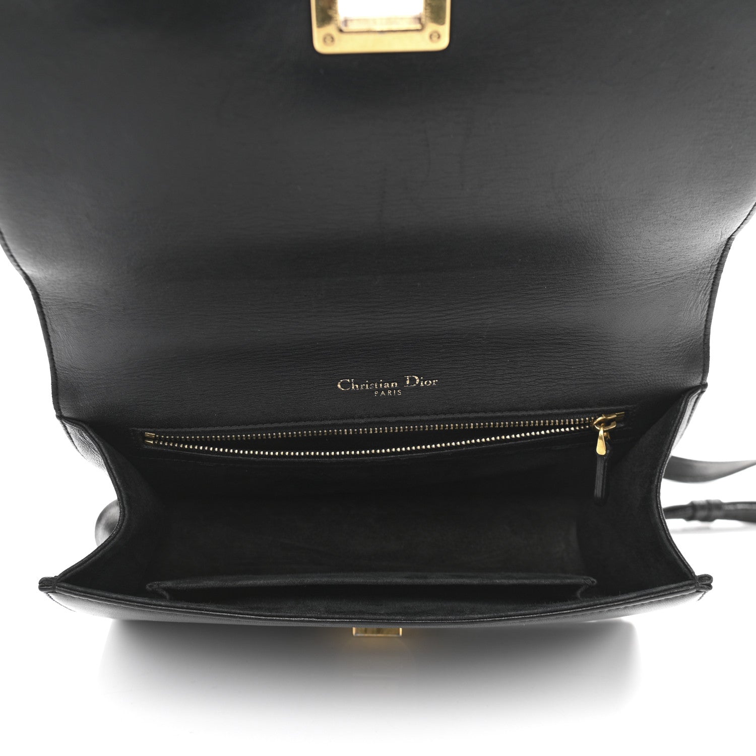 Christian Dior Lambskin Studded Medium Diorama Flap Bag Black 5 of 17
