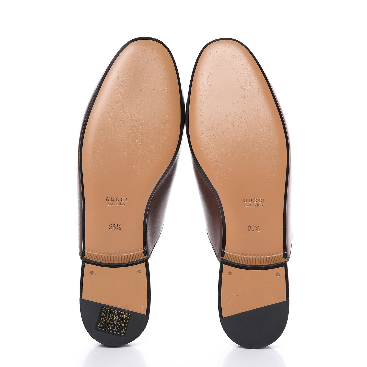 Gucci Calfskin Womens Princetown Slippers 36.5 Fondente Brown 5 of 9