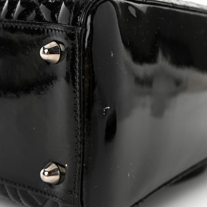 Christian Dior CHRISTIAN DIOR Patent Cannage Large Lady Dior Black 10 of 11