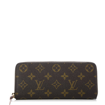 Louis Vuitton Monogram Clemence Wallet Rose Ballerine 1 of 10