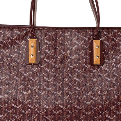 Goyard Goyardine Marquises Tote Burgundy 7 of 24