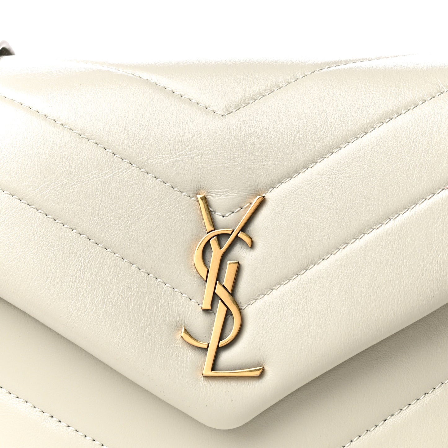 Calfskin Y Quilted Monogram Toy Loulou Crossbody Bag Ivory