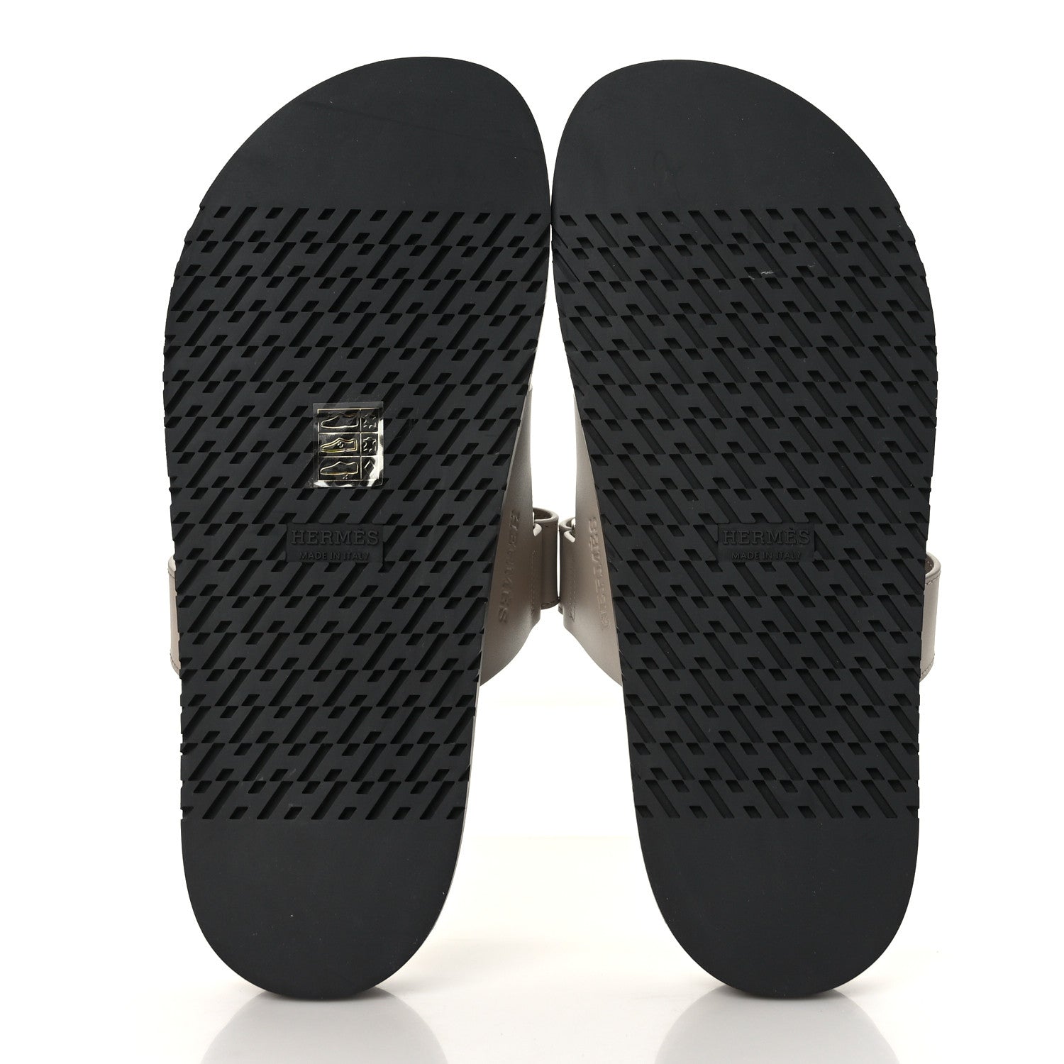 Hermes Calfskin Womens Chypre Sandals 40 Beige Mastic 5 of 8