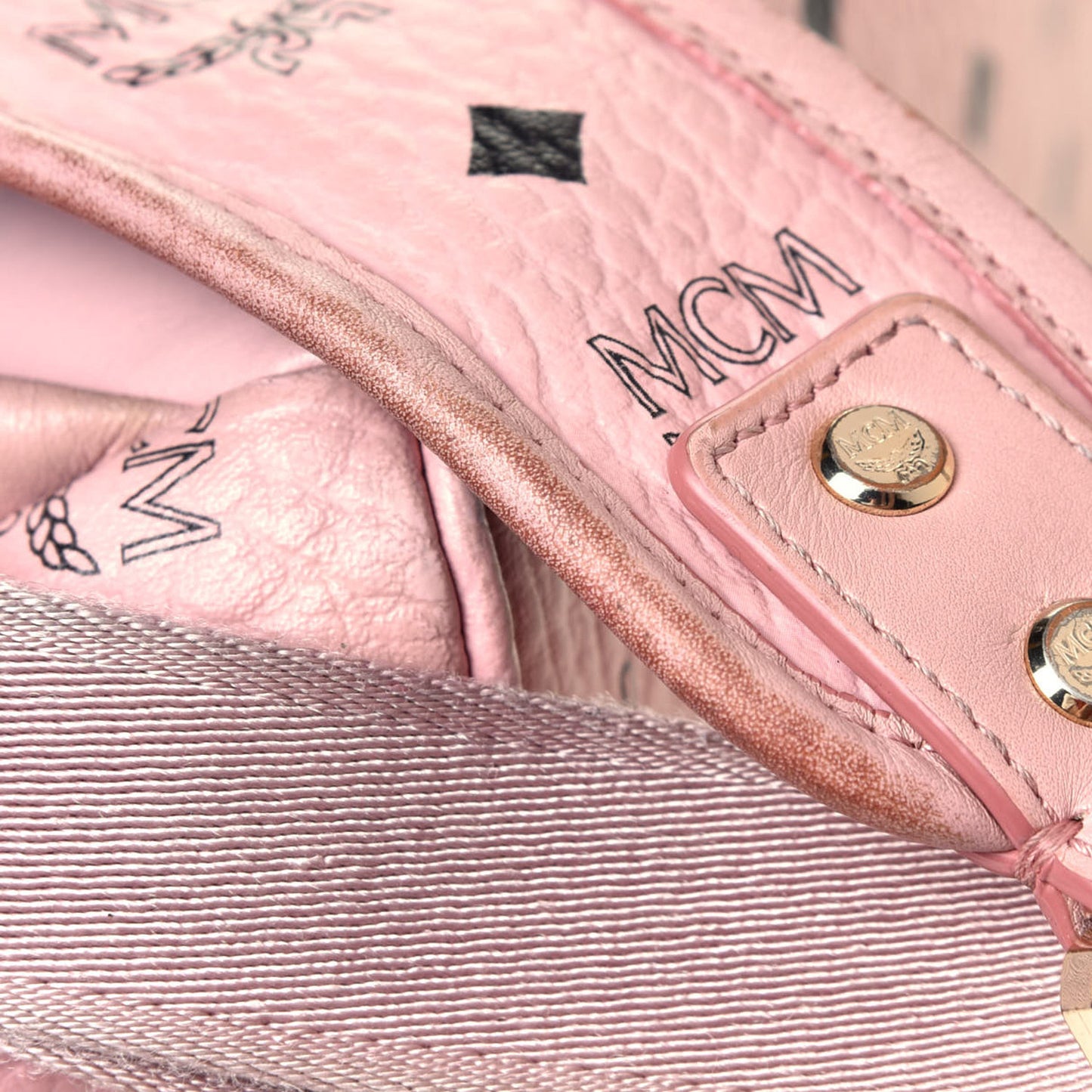 Visetos Medium Side Studs Stark Backpack Soft Pink