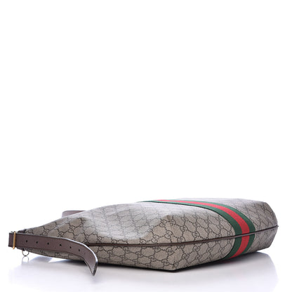 Gucci GG Supreme Monogram Web Ophidia Half Moon Hobo Brown 4 of 10