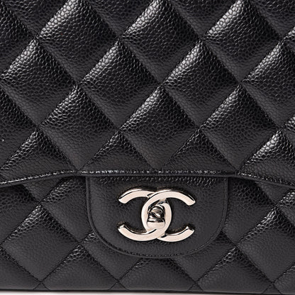 Chanel Caviar Quilted Maxi Double Flap Black 11 of 12