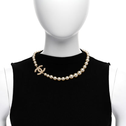 Chanel Pearl CC 100th Anniversary Necklace Light Gold 2 of 5