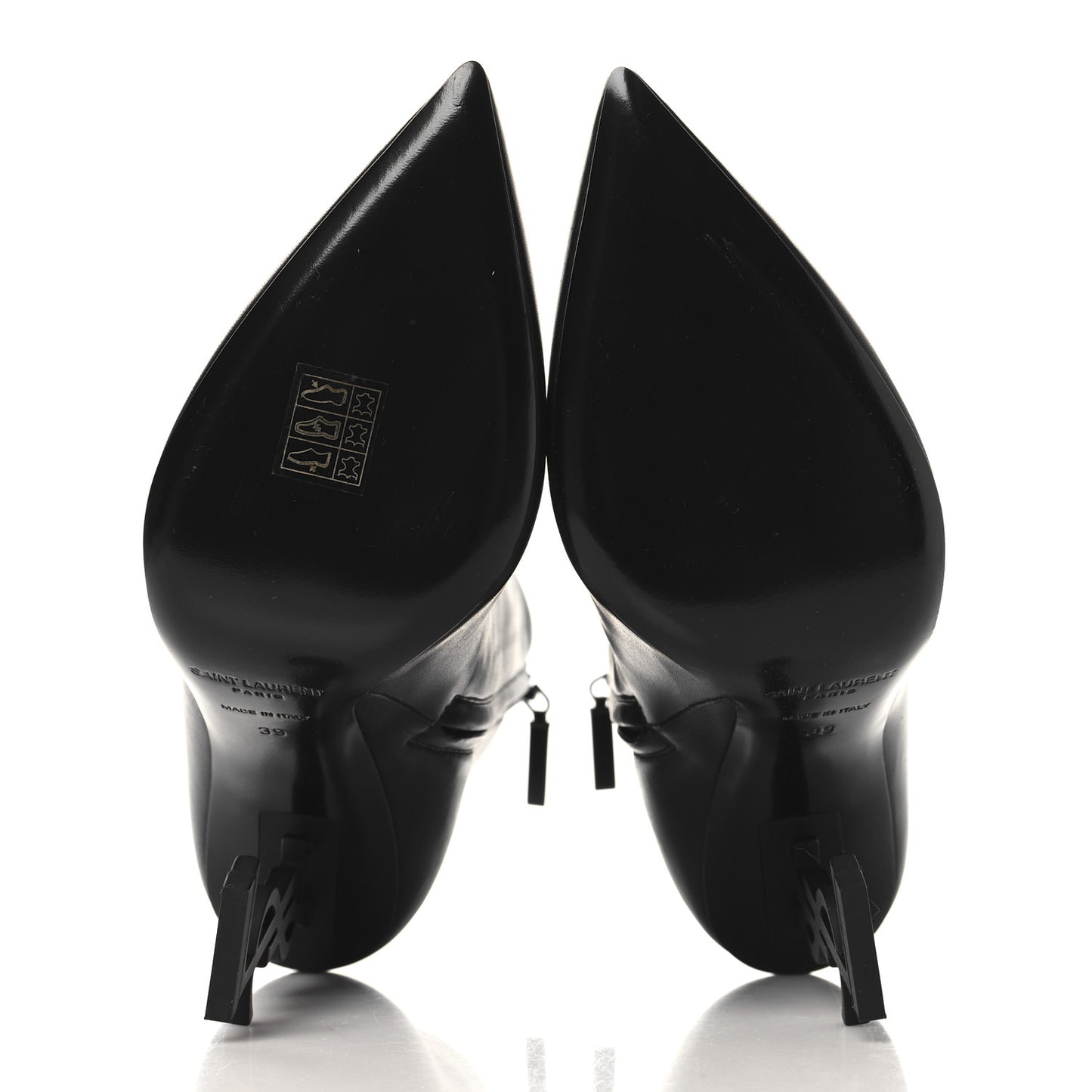 Calfskin Opyum Ankle Boots 39 Black