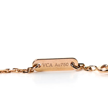 Van Cleef & Arpels 18K Rose Gold Mother of Pearl Sweet Alhambra Butterfly Bracelet 5 of 6