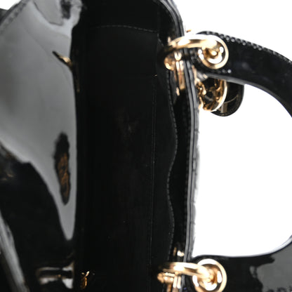 Christian Dior Patent Cannage Mini Lady Dior Black 5 of 11
