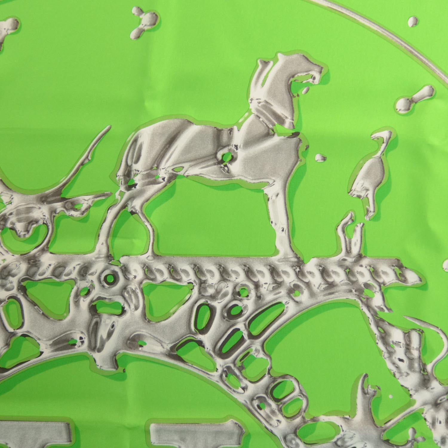 Hermes Silk Vif Argent Scarf 90 1 of 8