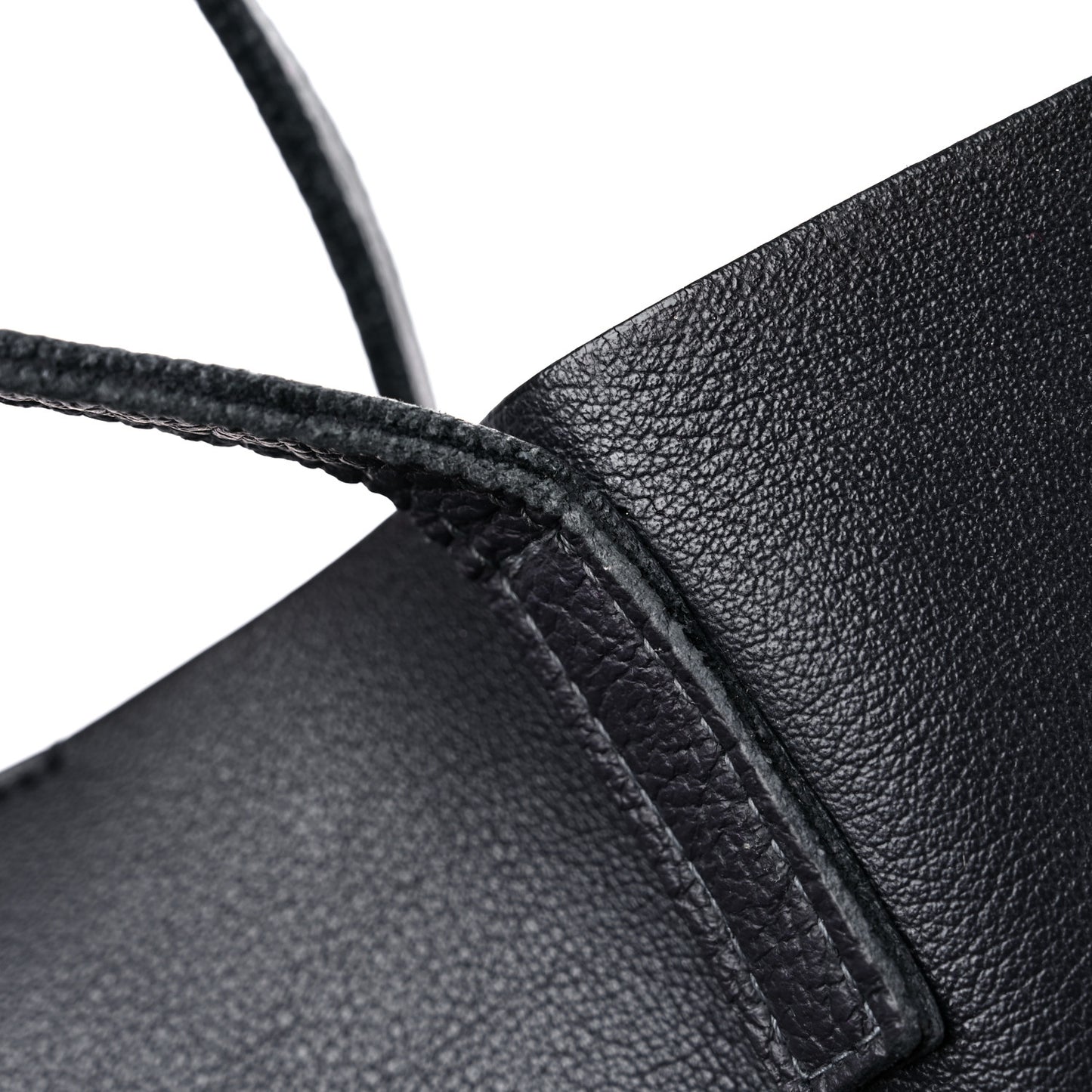 Calfskin Large Shopping Tote Black