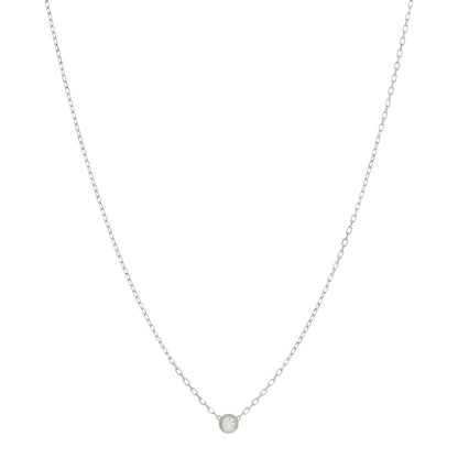 Cartier 18K White Gold Diamond SM D'Amour Pendant Necklace 1 of 3