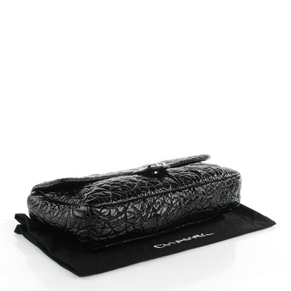 Chanel Vinyl Graphic Edge Flap Black 4 of 7