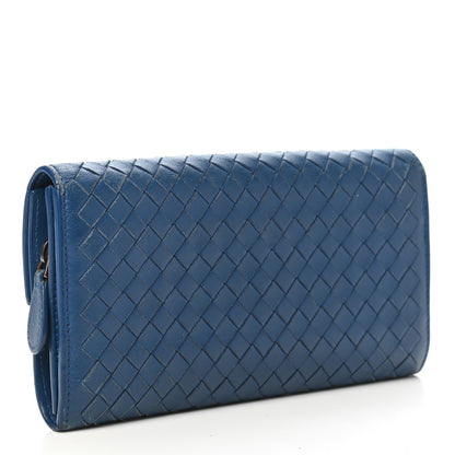 Bottega Veneta Nappa Intrecciato Continental Wallet Blue 3 of 8