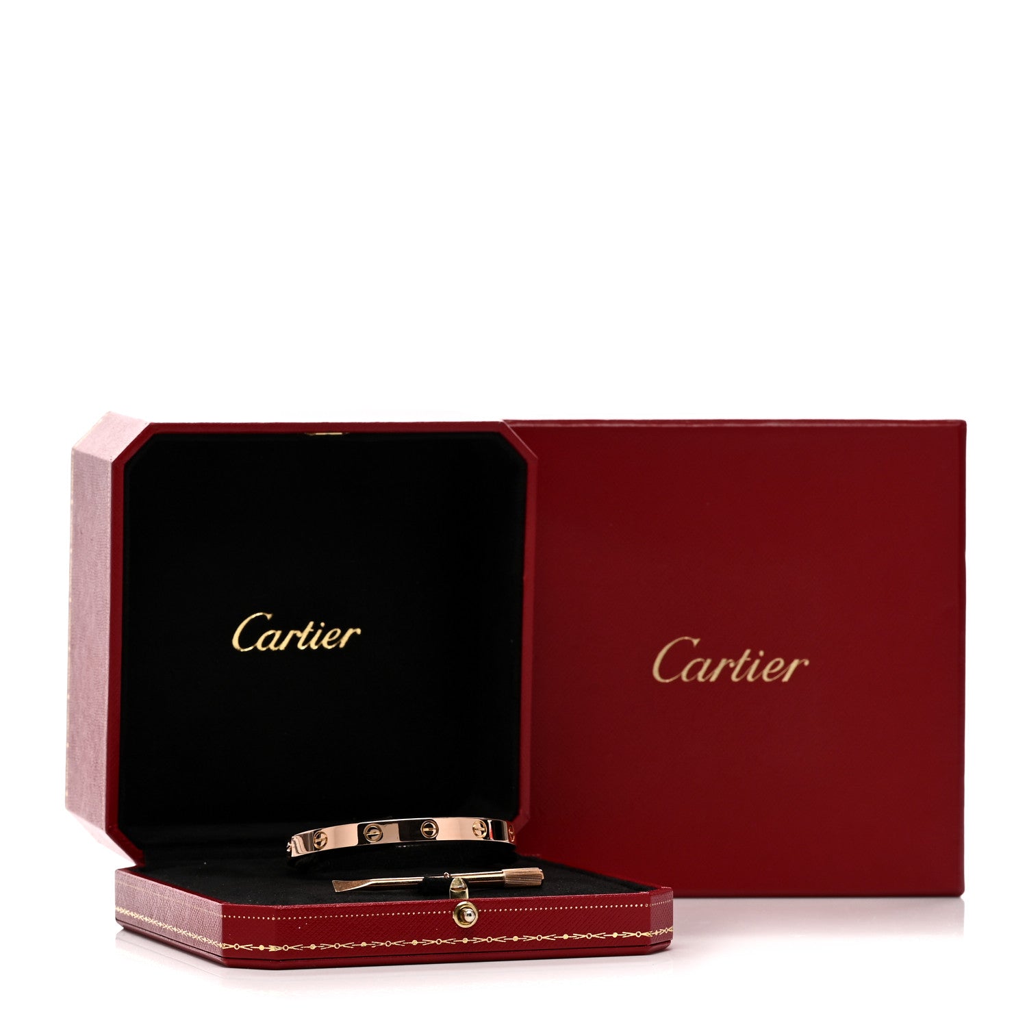 Cartier 18K Pink Gold LOVE Bracelet 17 5 of 5
