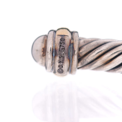 David Yurman Sterling Silver 14K Yellow Gold 4mm Cable Classics Bracelet 4 of 4