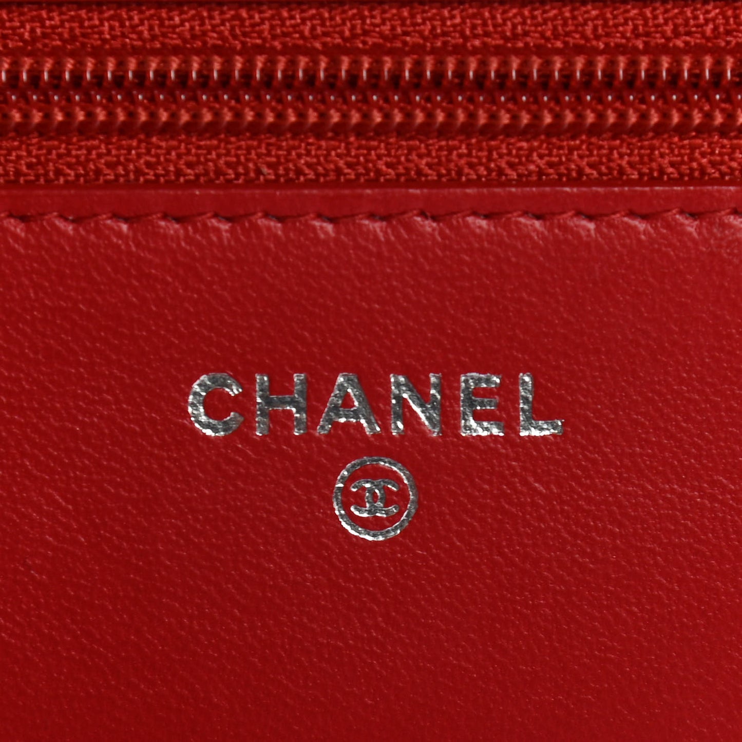 Lambskin Quilted Boy Wallet On Chain WOC Red