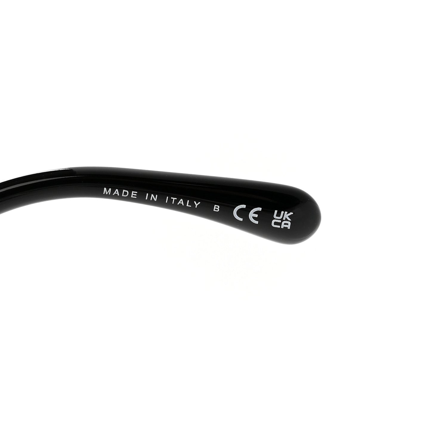 Acetate Strass Square Sunglasses 5422-B Black White