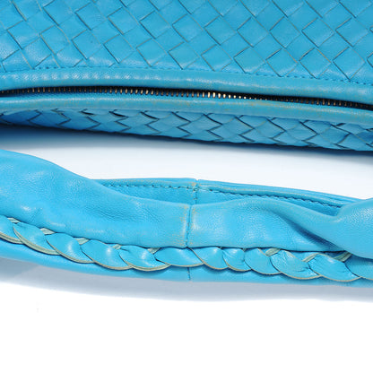 Bottega Veneta Nappa Intrecciato Medium Veneta Hobo Turquoise 4 of 9