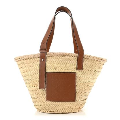 Loewe Raffia Basket Tote Bag Natural Tan 1 of 9
