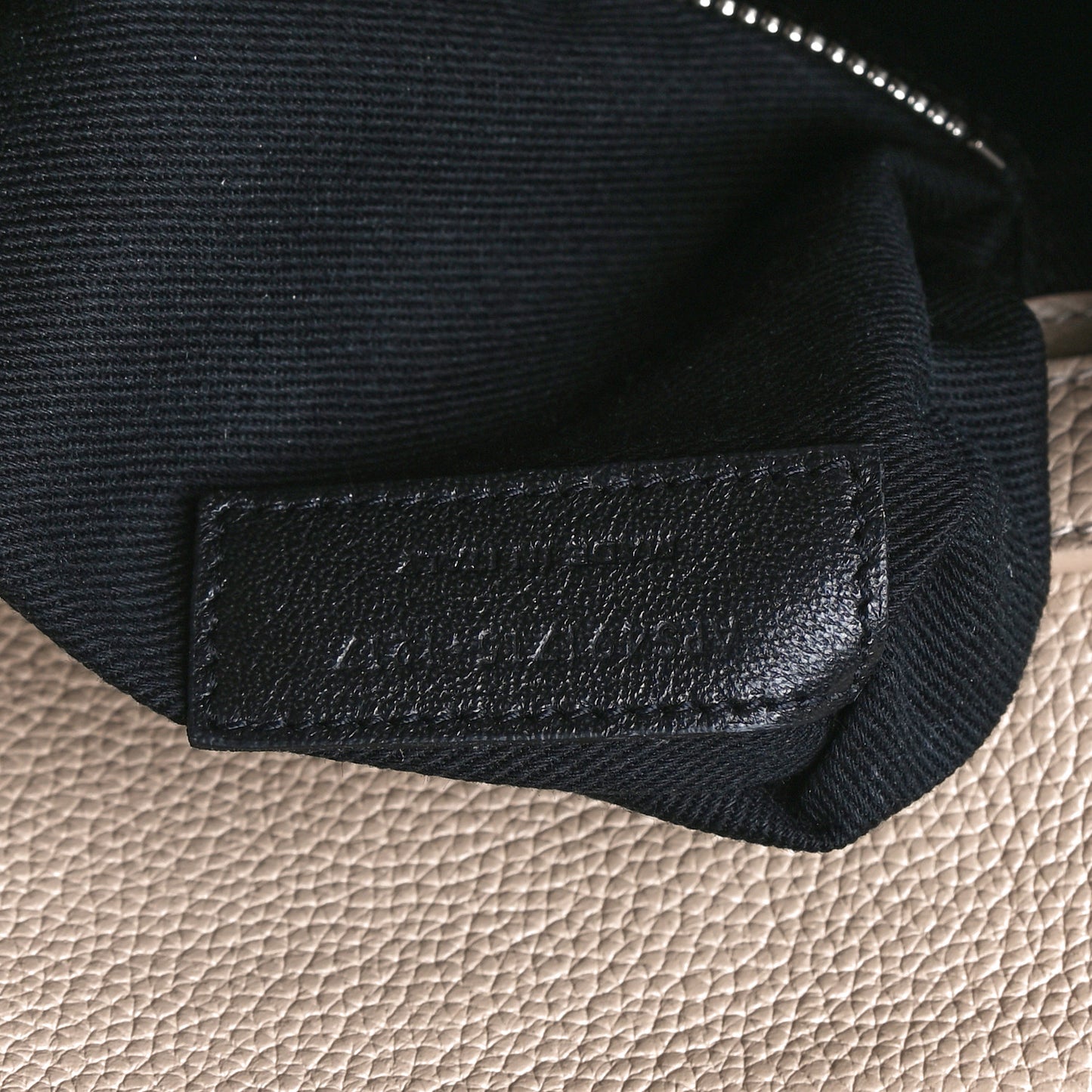 Grained Calfskin Baby Sac De Jour Souple Dark Beige