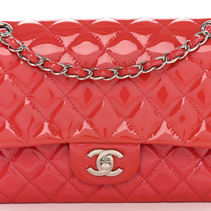 Chanel Patent Quilted Medium Double Flap Fuchsia 8 of 17