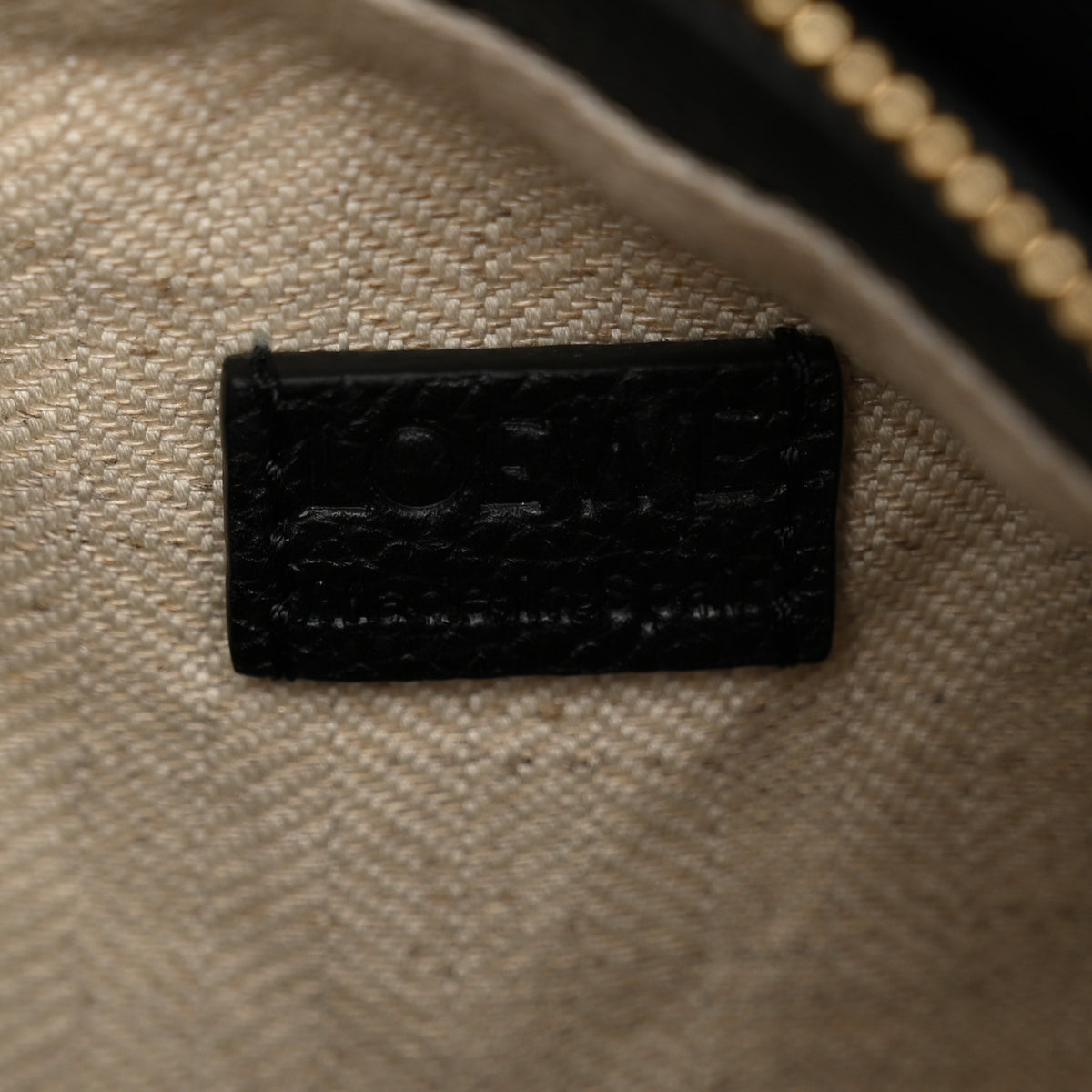Calfskin Mini Puzzle Edge Bag Black